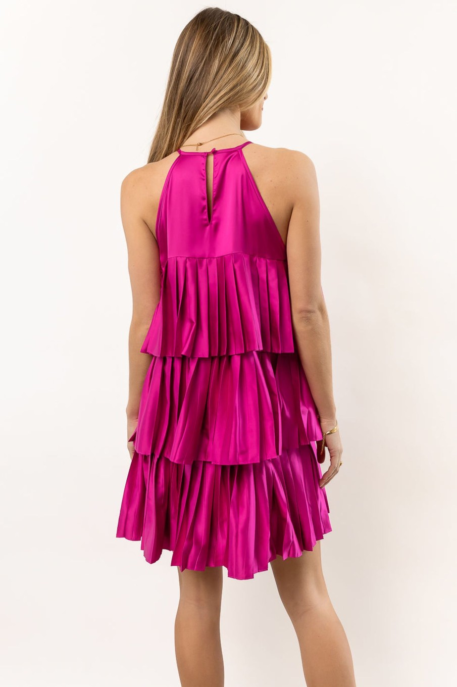 Clothing böhme | Mara Satin Mini Dress In Pink