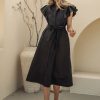 Clothing böhme | Mabel Button Up Dress In Black