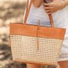 Accessories böhme | Ellie Wicker Tote In Tan