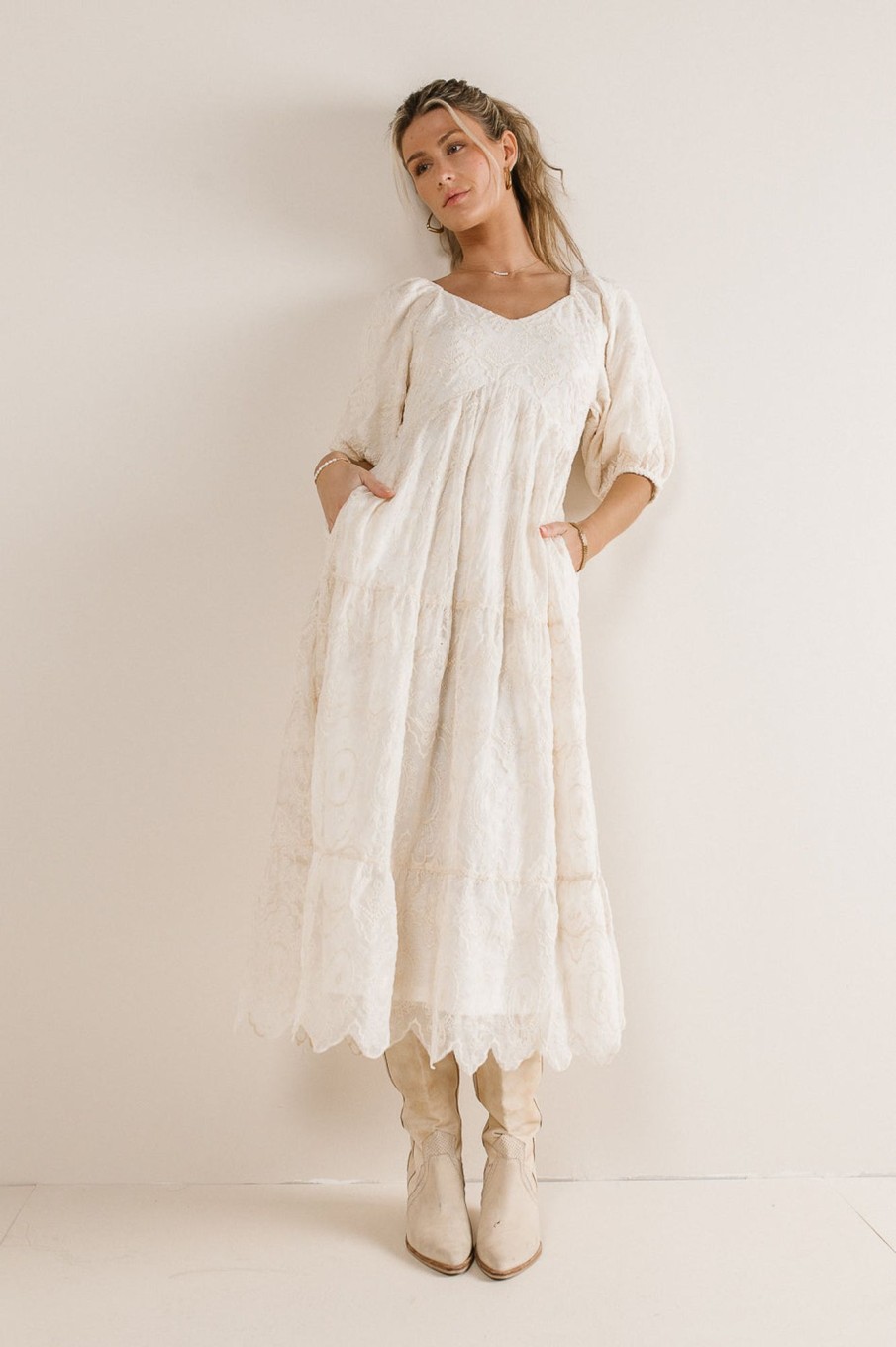 Clothing böhme | Kay Embroidered Dress In Natural