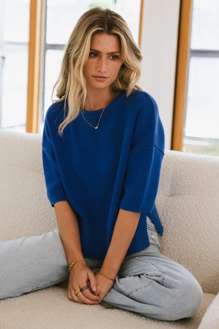 Clothing böhme | Malina Sweater Top In Blue