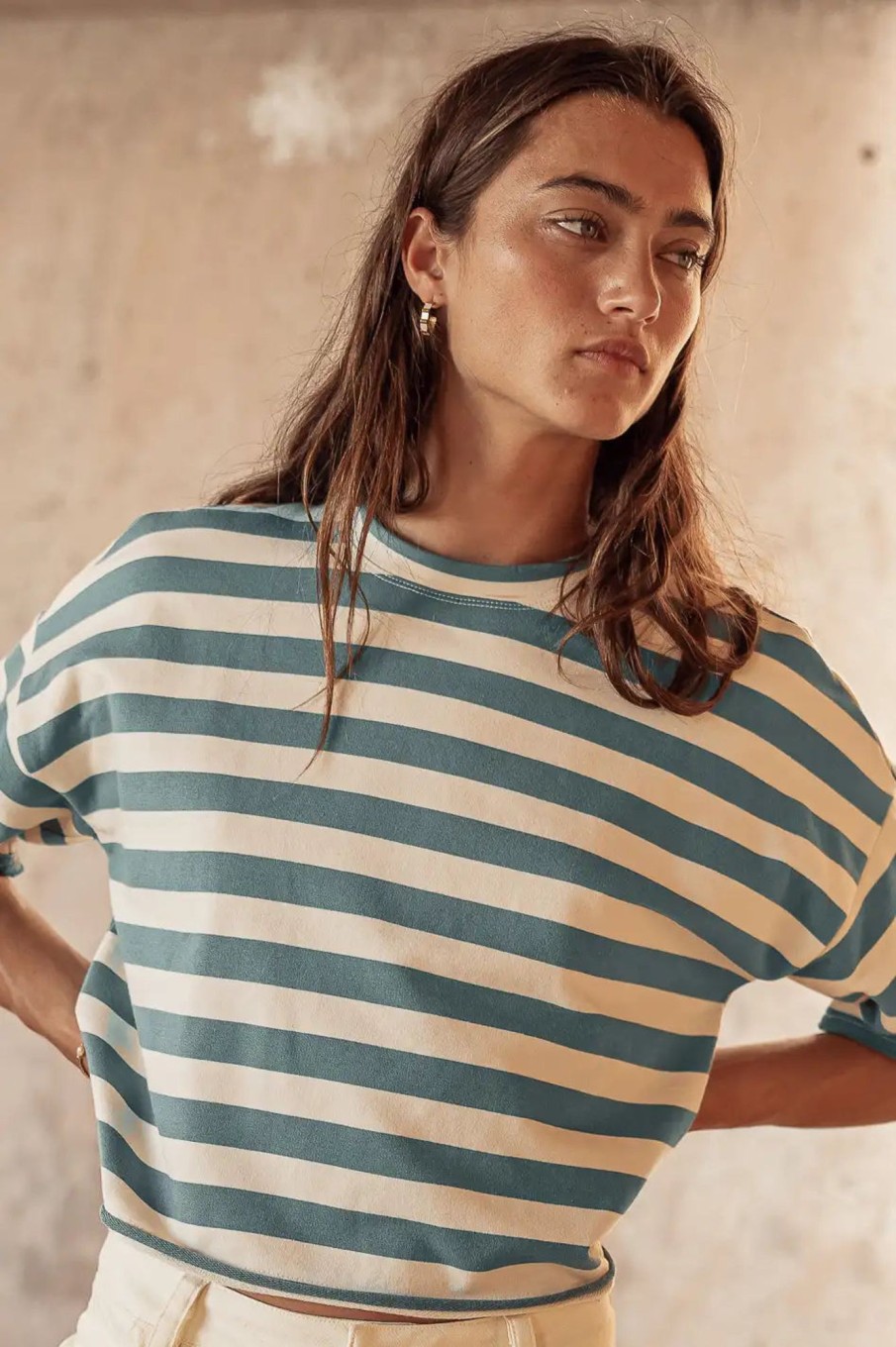 Clothing böhme | Felix Striped Top In Teal