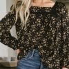 Clothing böhme | Angela Floral Blouse Black