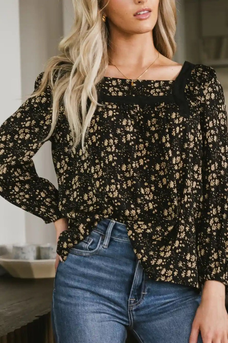 Clothing böhme | Angela Floral Blouse Black