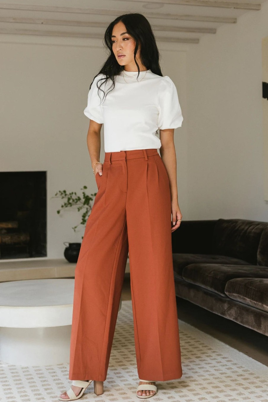 Clothing böhme | Tobi Wide Leg Pants In Rust