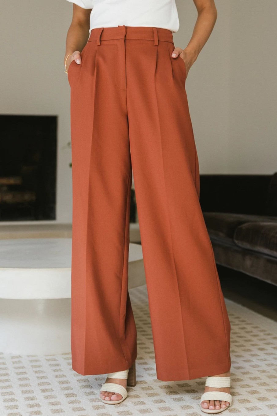 Clothing böhme | Tobi Wide Leg Pants In Rust