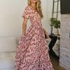 Clothing böhme | Petra Floral Maxi Dress Pink