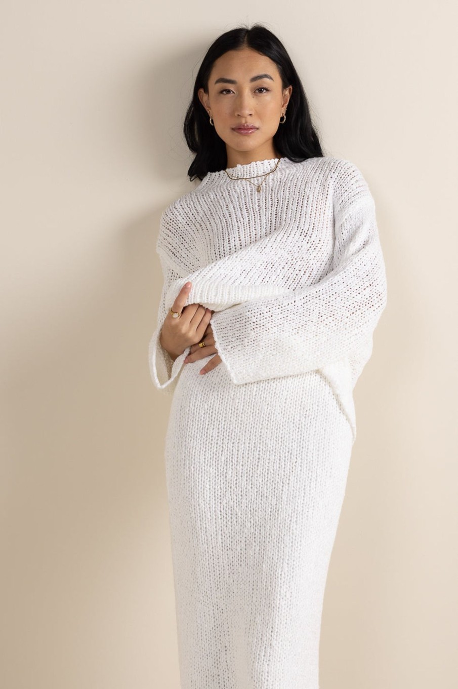 Clothing böhme | Charlotte Knit Sweater In White