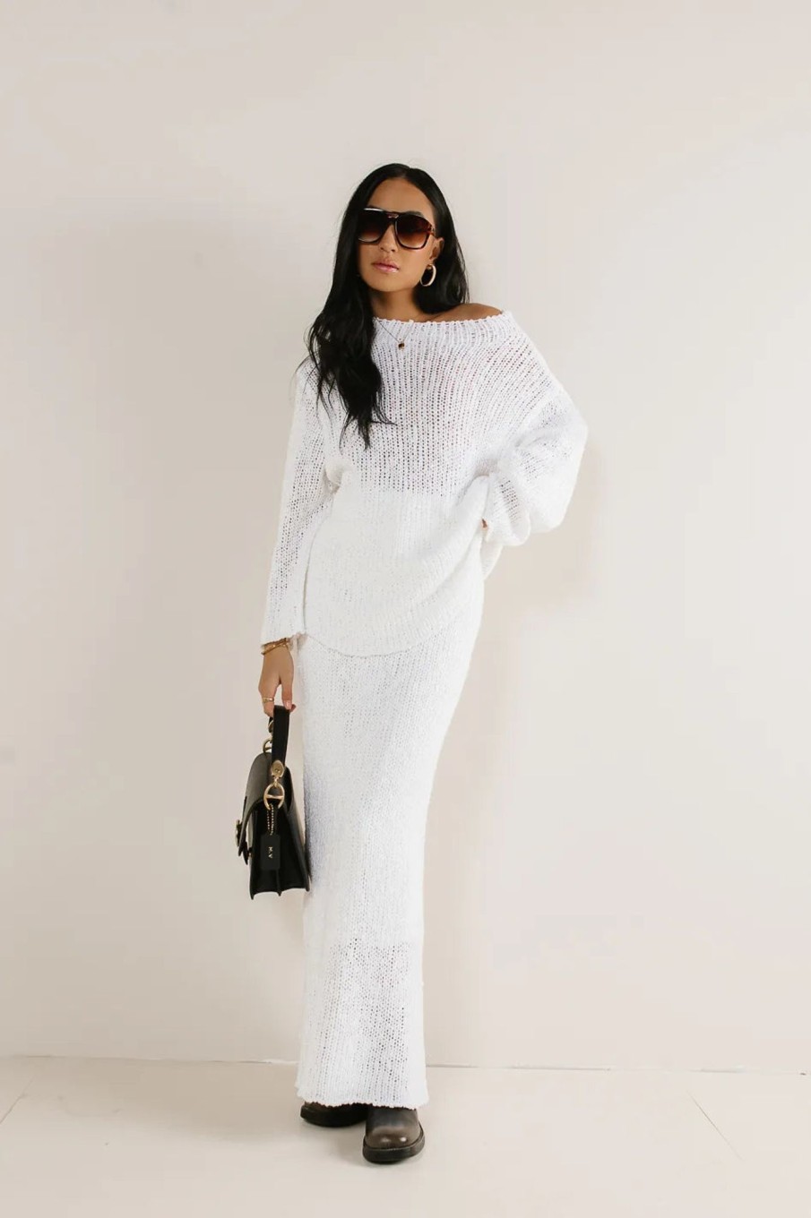 Clothing böhme | Charlotte Knit Sweater In White