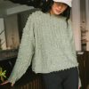 Clothing böhme | Raegan Fuzzy Sweater In Green