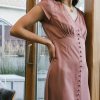 Clothing böhme | Emersyn Midi Dress In Rose