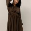 Clothing böhme | Kori Side Tie Mini Dress Brown