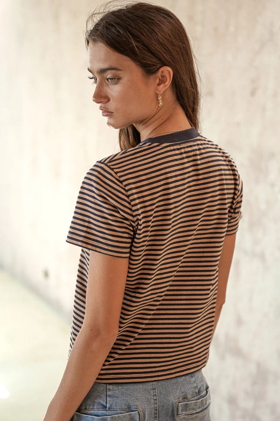 Clothing böhme | Mia Top In And Brown Navy