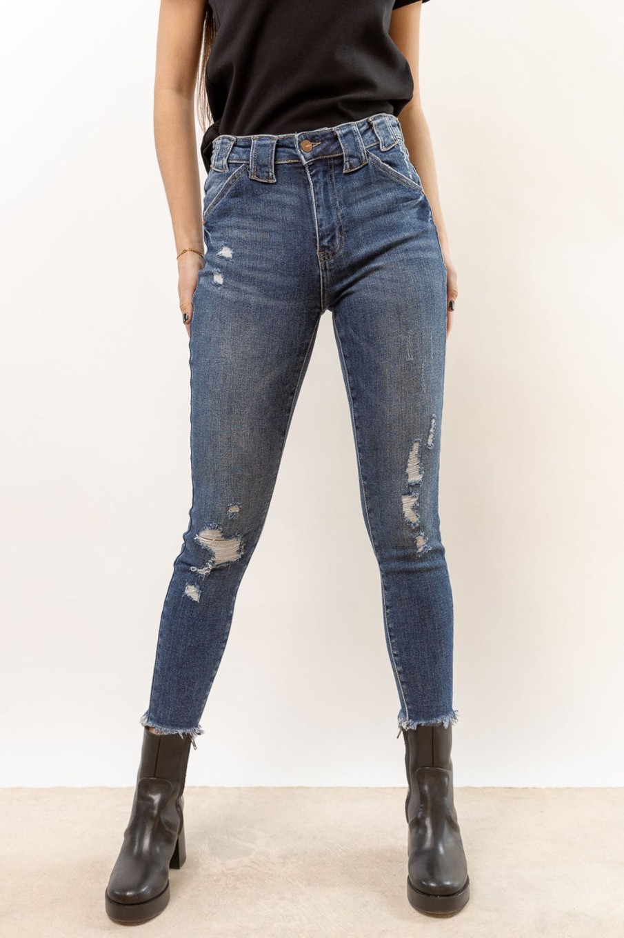 Clothing böhme | Bohme High Rise Skinny Jeans Dark Wash