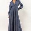 Clothing böhme | Veronica Maxi Dress In Slate Blue