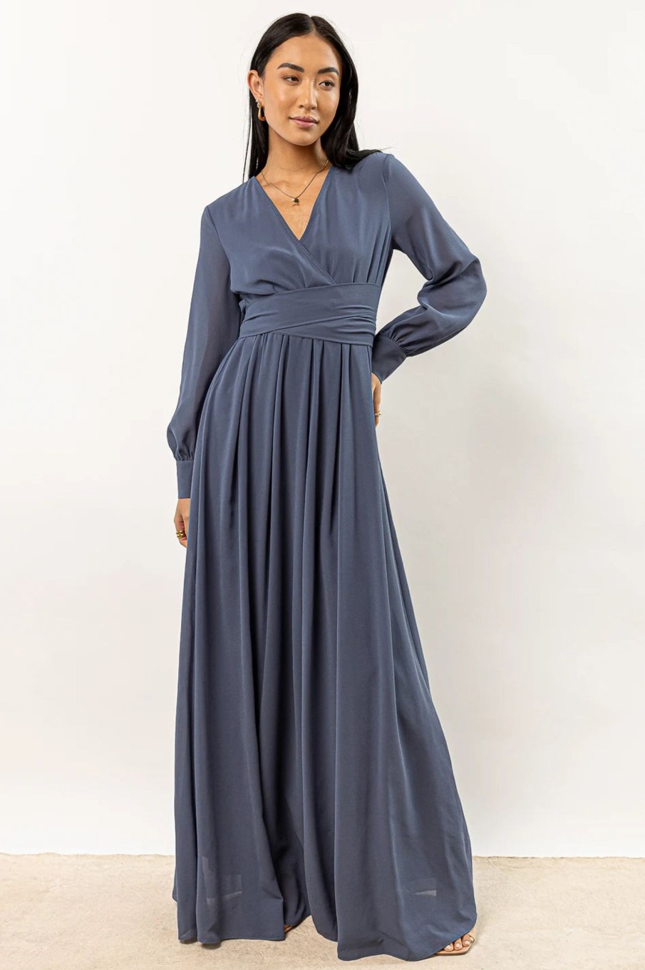 Clothing böhme | Veronica Maxi Dress In Slate Blue