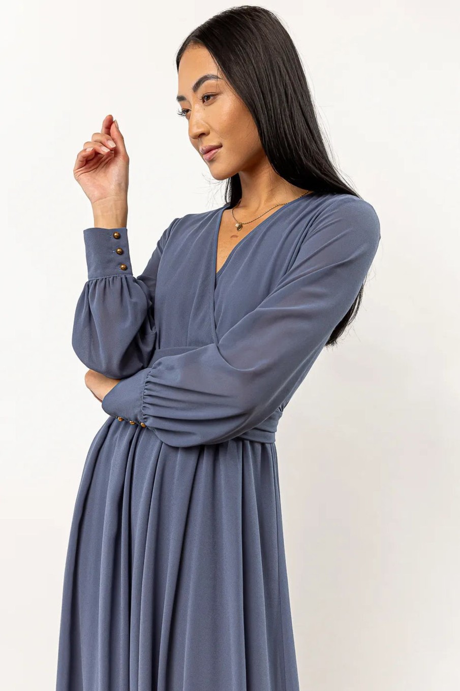 Clothing böhme | Veronica Maxi Dress In Slate Blue