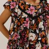 Clothing böhme | Nola Floral Blouse Black