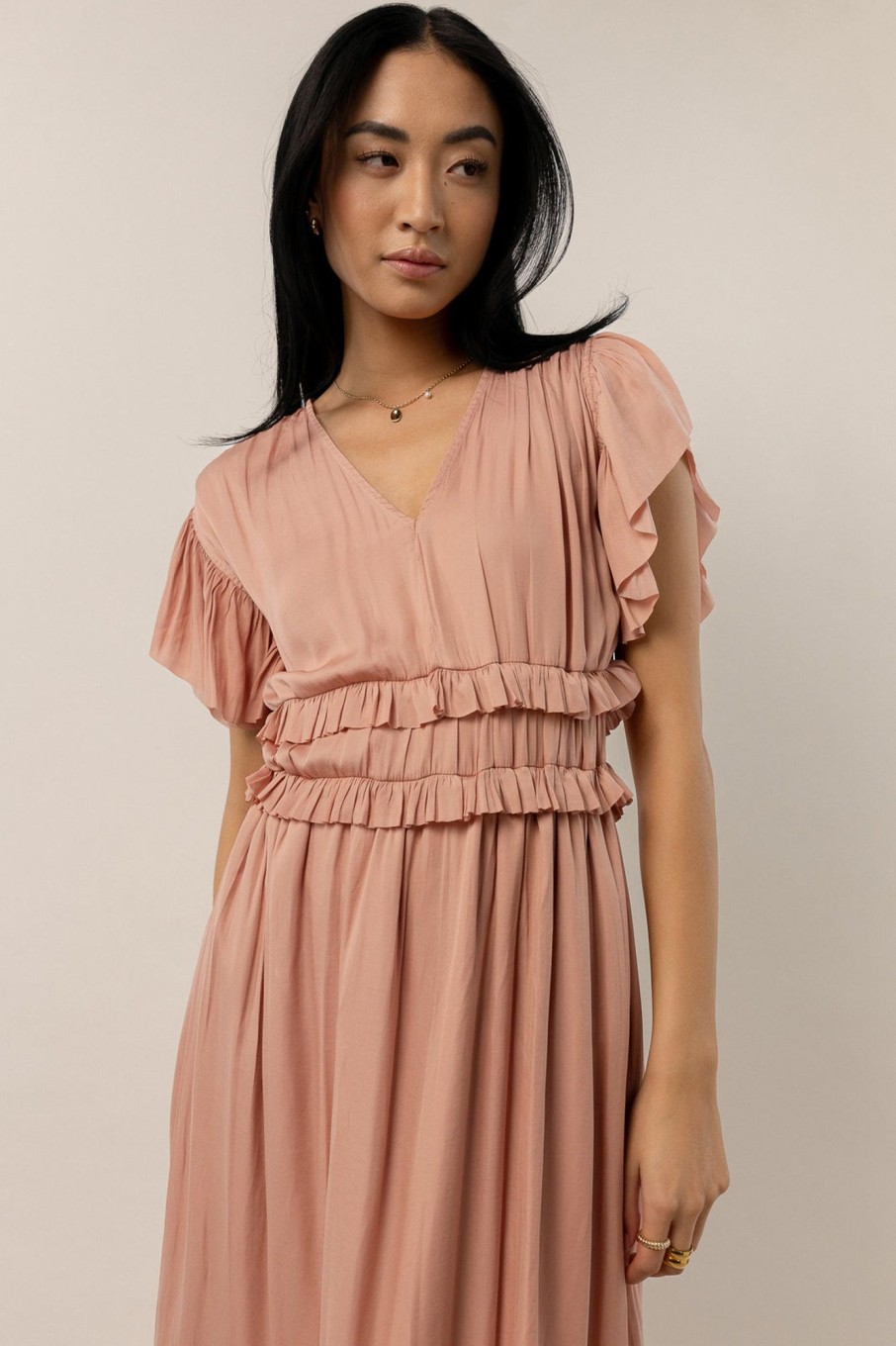 Clothing böhme | Willa Ruffle Dress In Blush