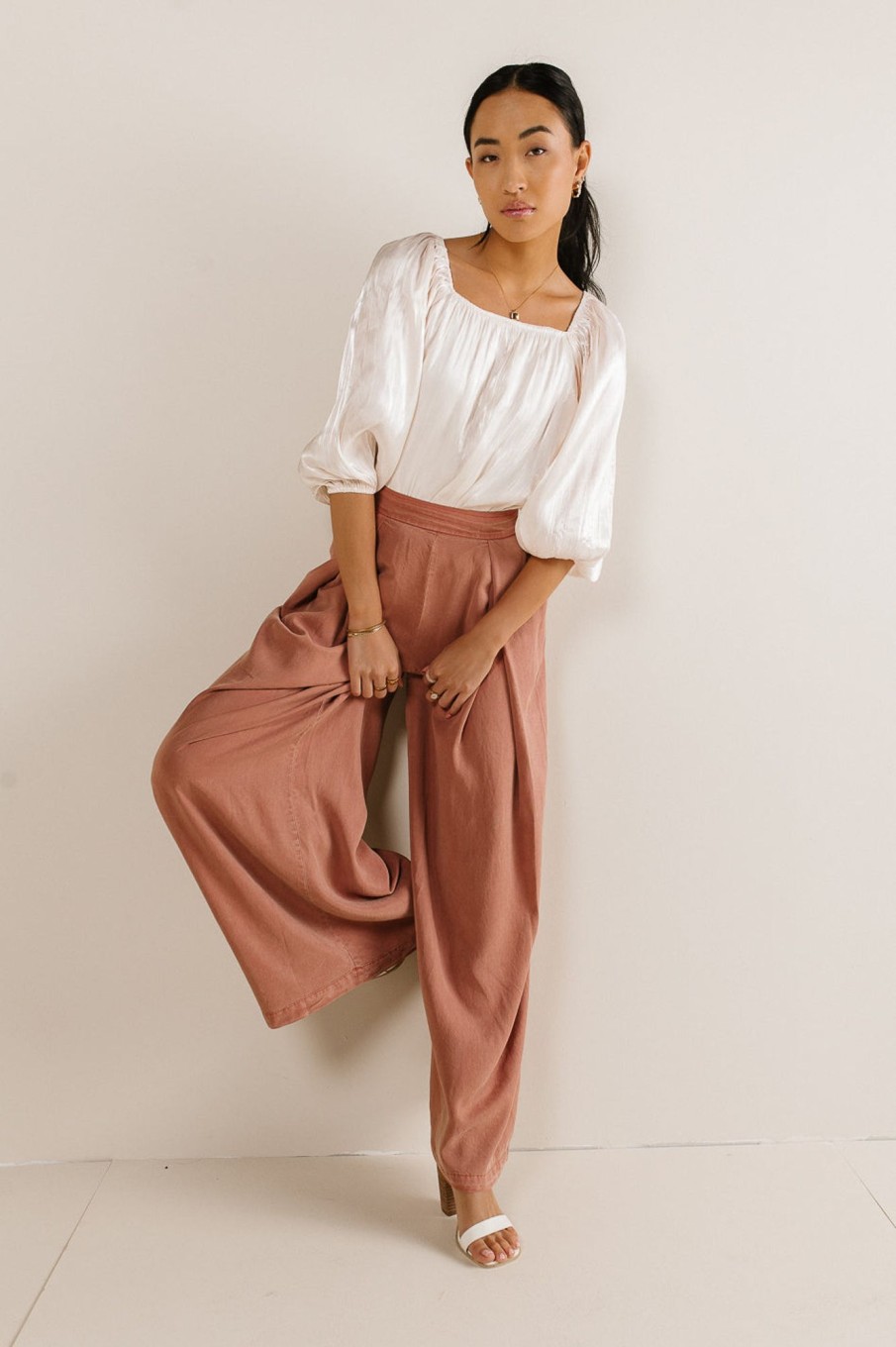 Clothing böhme | Katie Wide Leg Pants In Brick