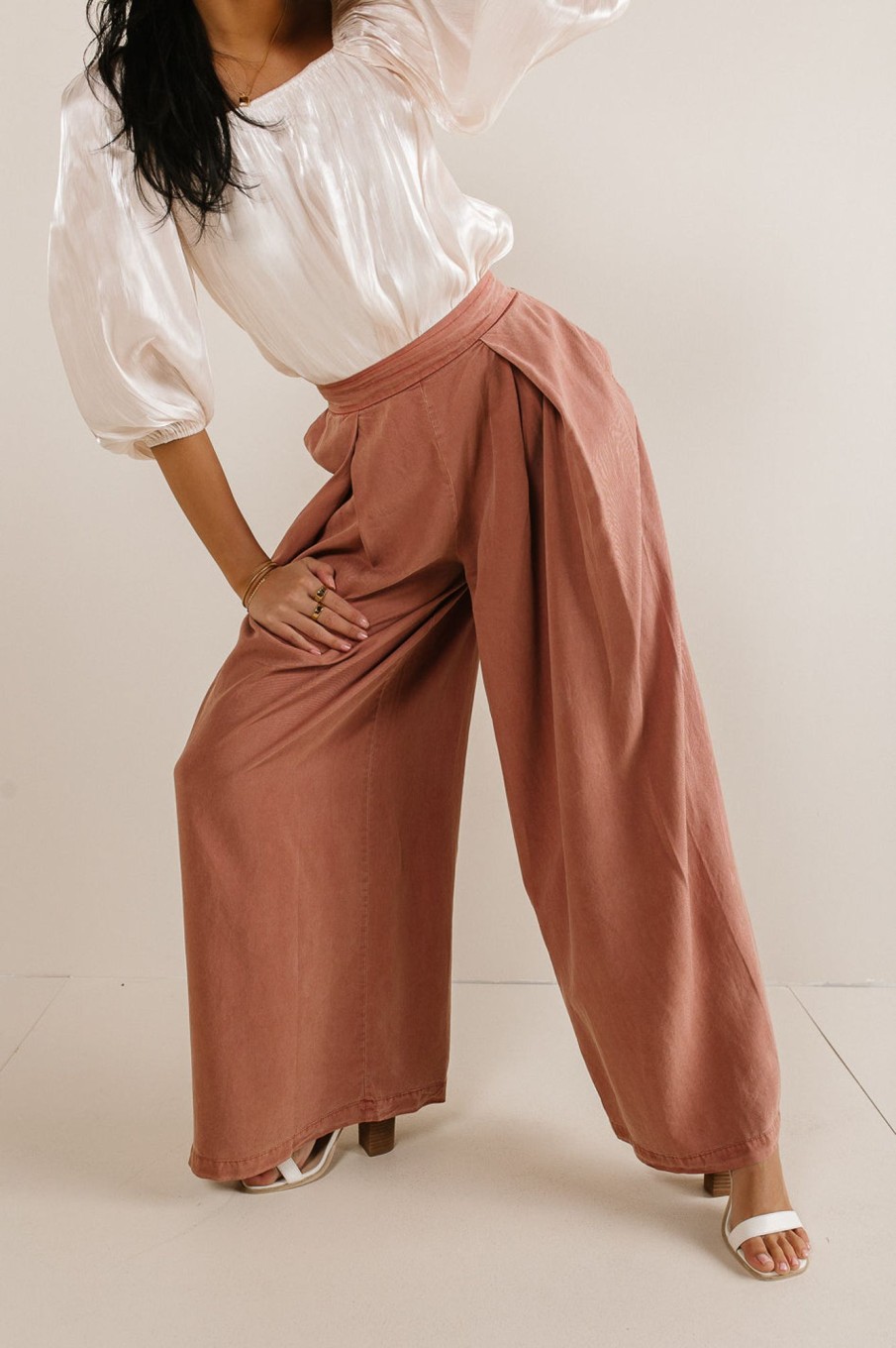 Clothing böhme | Katie Wide Leg Pants In Brick