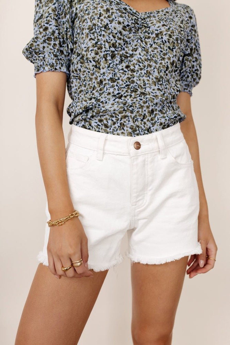 Clothing böhme | Raelynn Denim Shorts In White