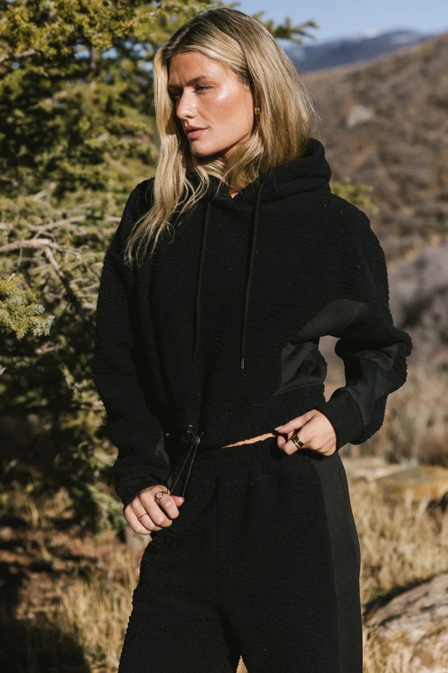 Clothing böhme | Callie Sherpa Hoodie In Black