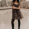 Clothing böhme | Marcella Floral Mini Dress Black