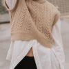 Clothing böhme | Trixie Mock Neck Sweater Oatmeal