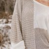 Clothing böhme | Joanna Colorblock Sweater Taupe