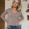 Clothing böhme | Lucia Ribbed Top In Taupe