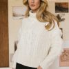 Clothing böhme | Mira Turtleneck Sweater Ivory