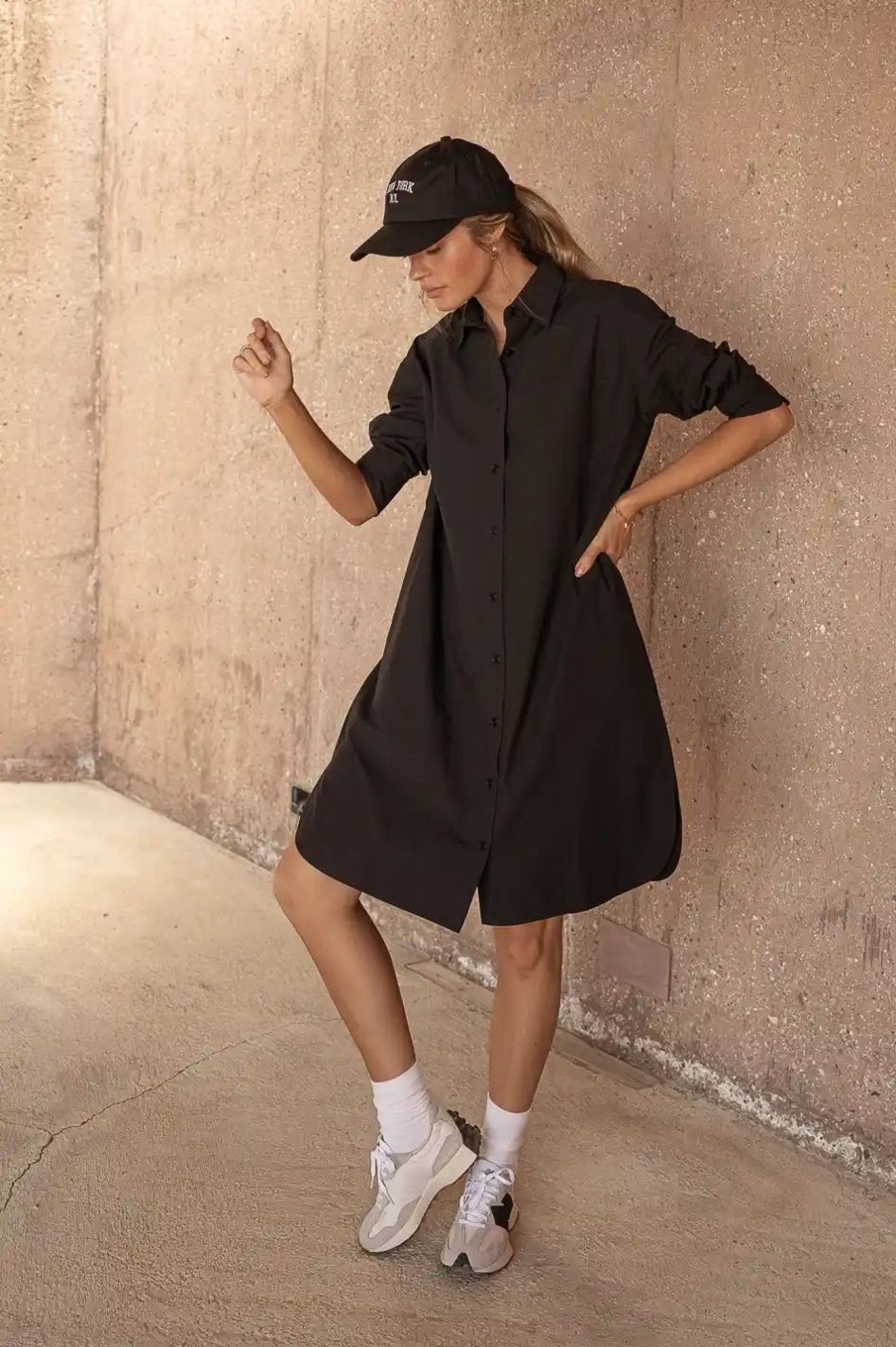 Clothing böhme | Dylan Button Up Dress Black