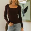 Clothing böhme | Kali Fitted Ribbed Sweater In Eggplant