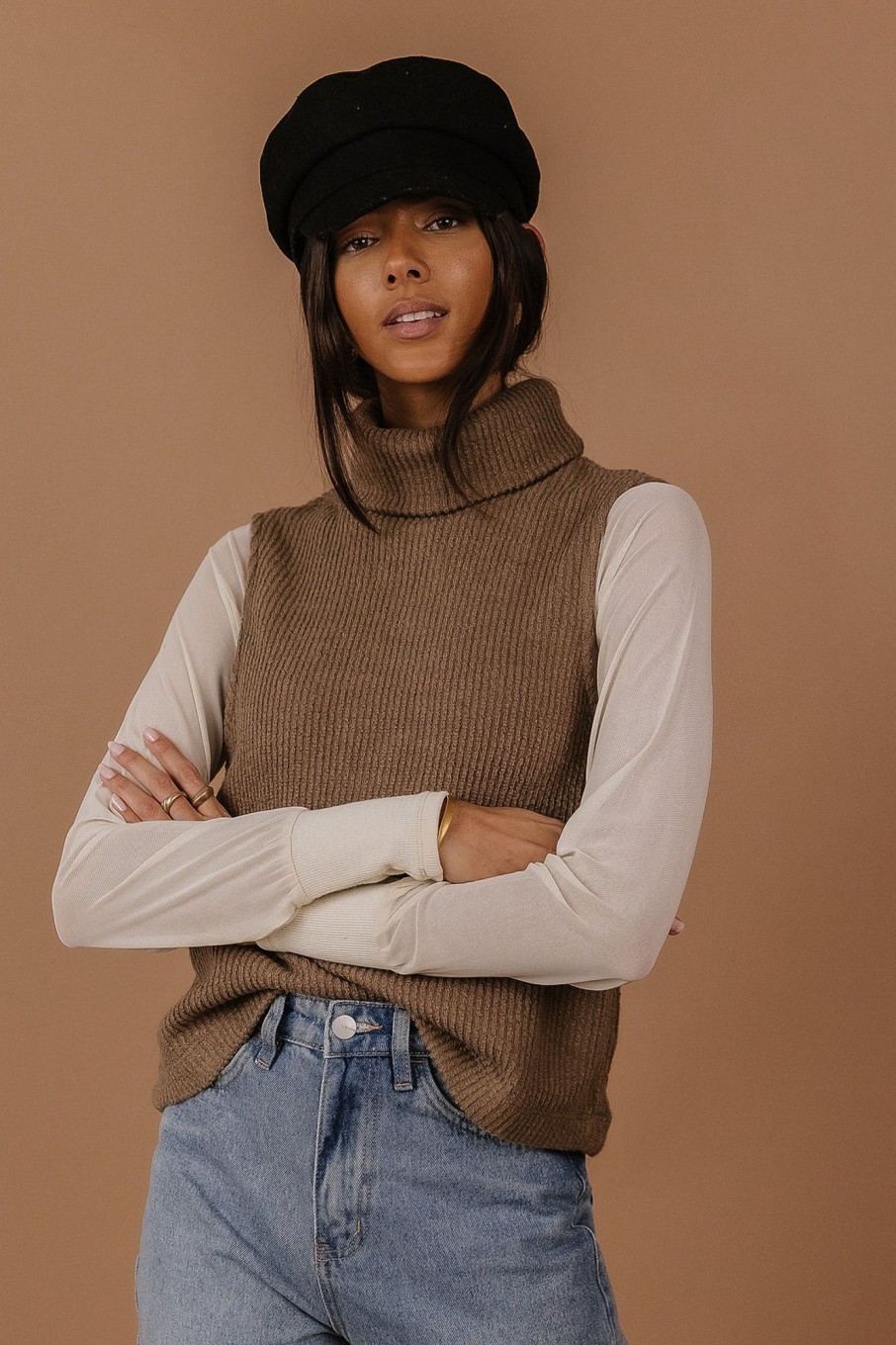 Clothing böhme | Vero Moda River Sweater Vest In Brown