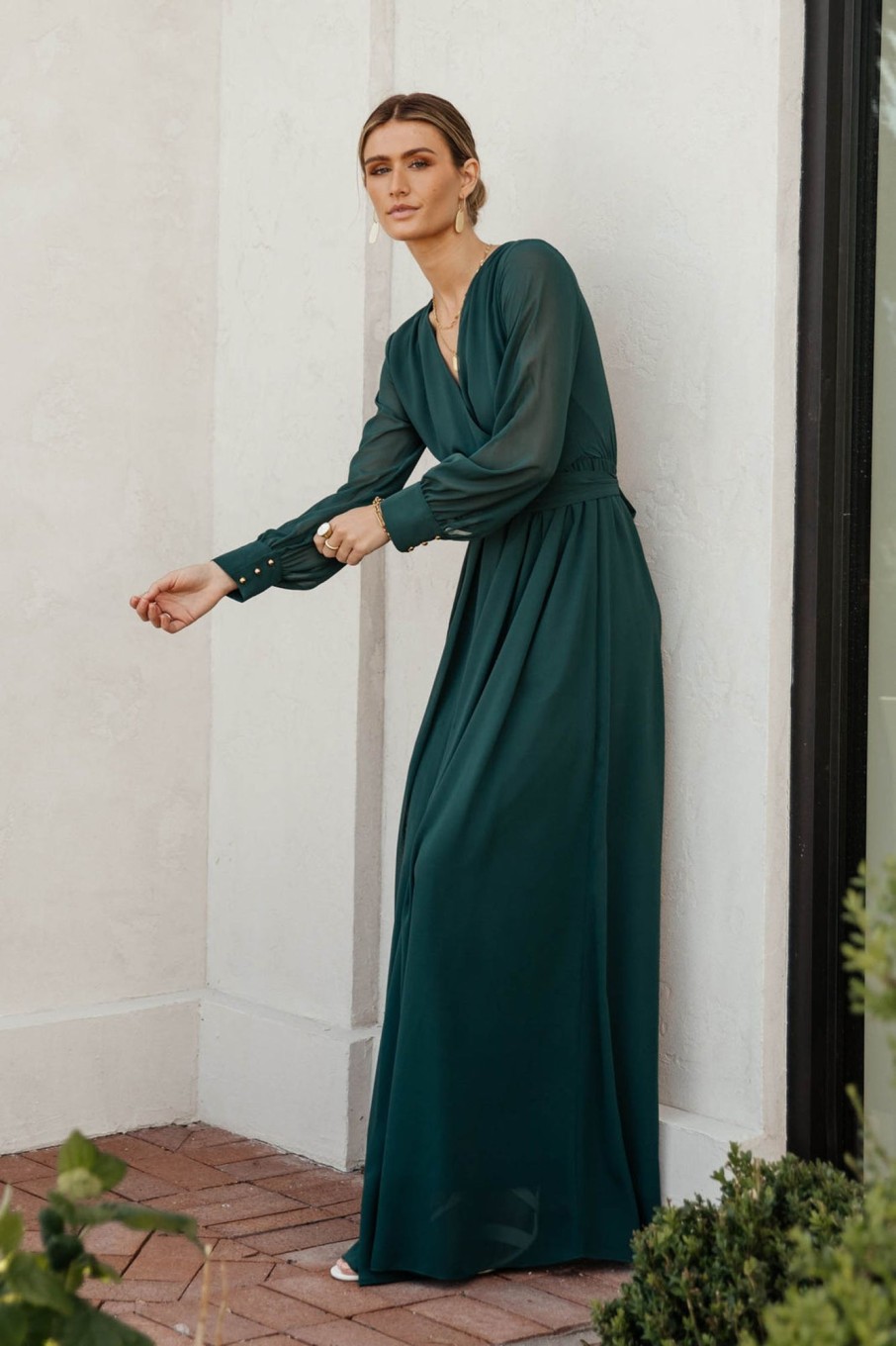 Clothing böhme | Veronica Maxi Dress In Emerald