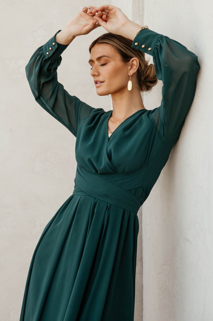 Clothing böhme | Veronica Maxi Dress In Emerald