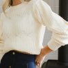 Clothing böhme | Amy Braided Cable Knit Sweater In Ivory