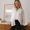 Clothing böhme | Dakota Lace Button Up In White