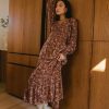 Clothing böhme | Avalon Floral Maxi Dress Brick