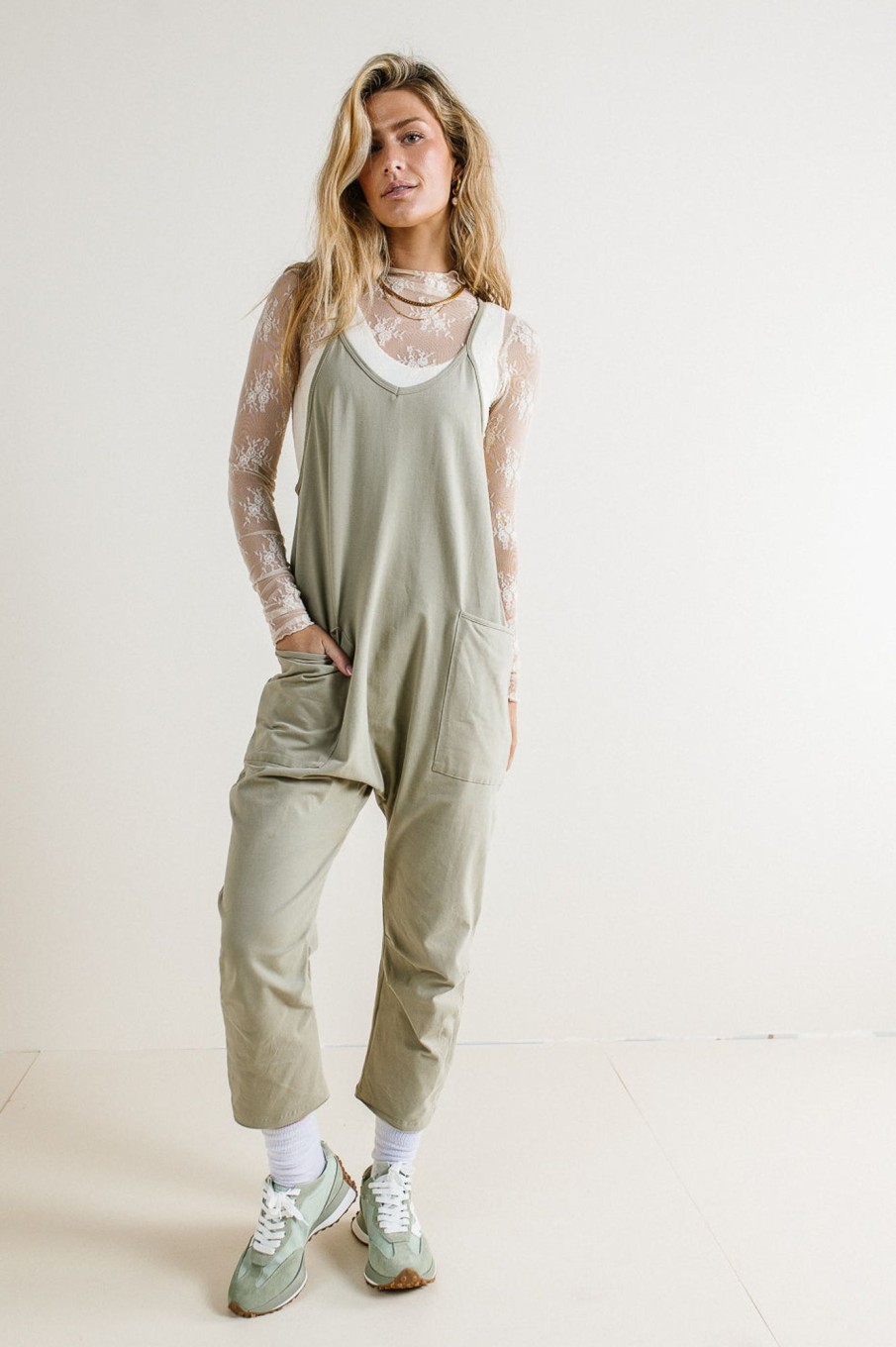 Clothing böhme | Dont Stop Onesie In Sage