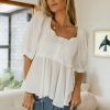 Clothing böhme | Alejandra Top Off White