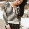 Clothing böhme | Angela Striped Knit Top Olive