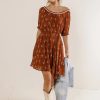 Clothing böhme | Aspen Floral Mini Dress Rust