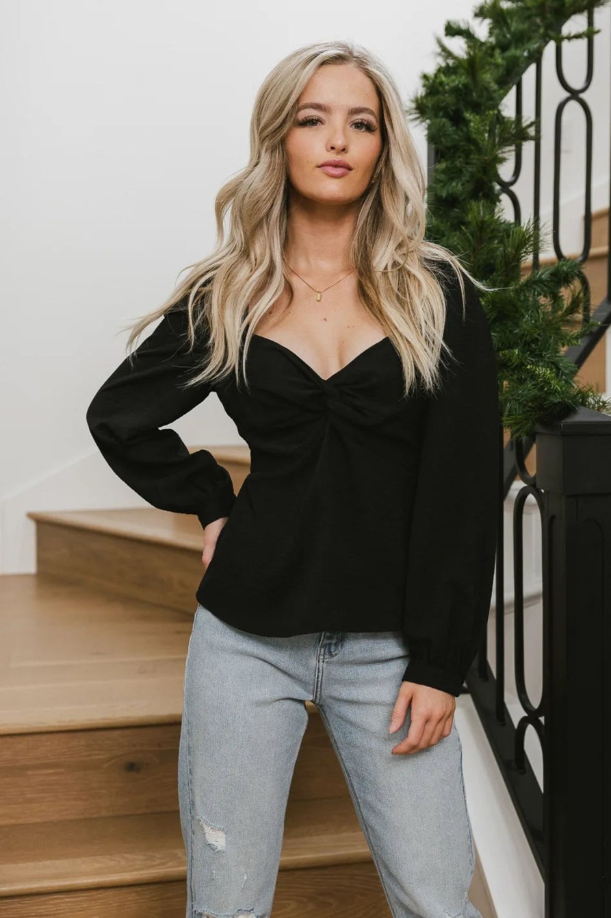 Clothing böhme | Maeve Twist Front Blouse In Black