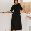 Clothing böhme | Sadie Midi Dress In Black