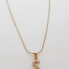 Accessories böhme | Emily Pearl Initial Necklace Gold