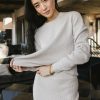 Clothing böhme | Noelle Waffle Knit Sweater In Taupe