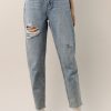 Clothing böhme | Vick Distressed Mom Jeans Medium Wash