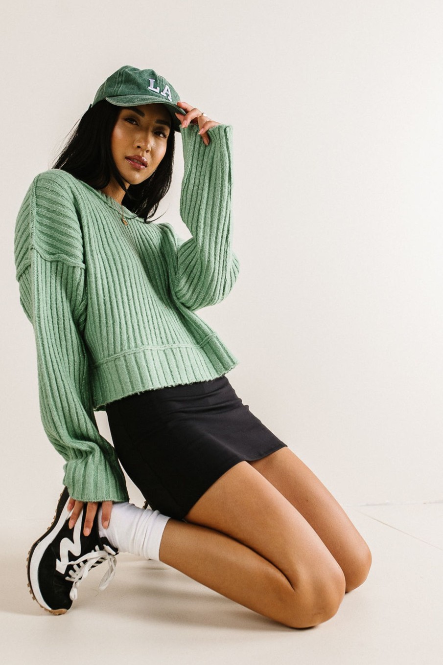 Clothing böhme | Daniela Ribbed Sweater In Sage